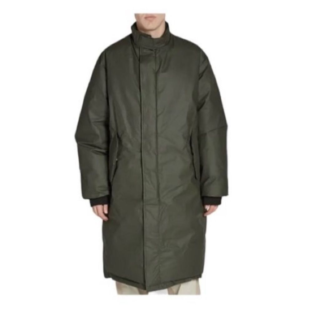Yeezy season 3 Military Green Waxed Down Parka Jacket Mens Green Size Large